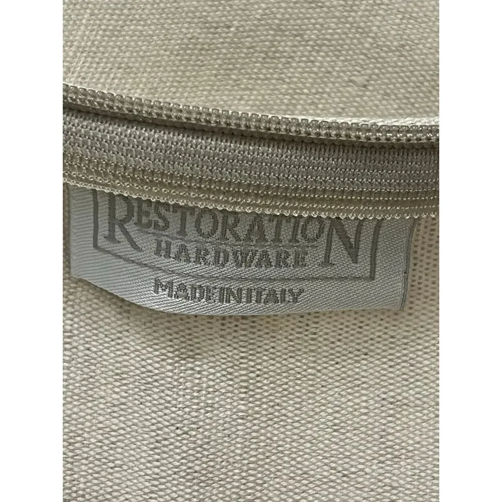 NWOT Restoration Hardware 19” square linen throw pillows - Set of 2 - Picture 7 of 8